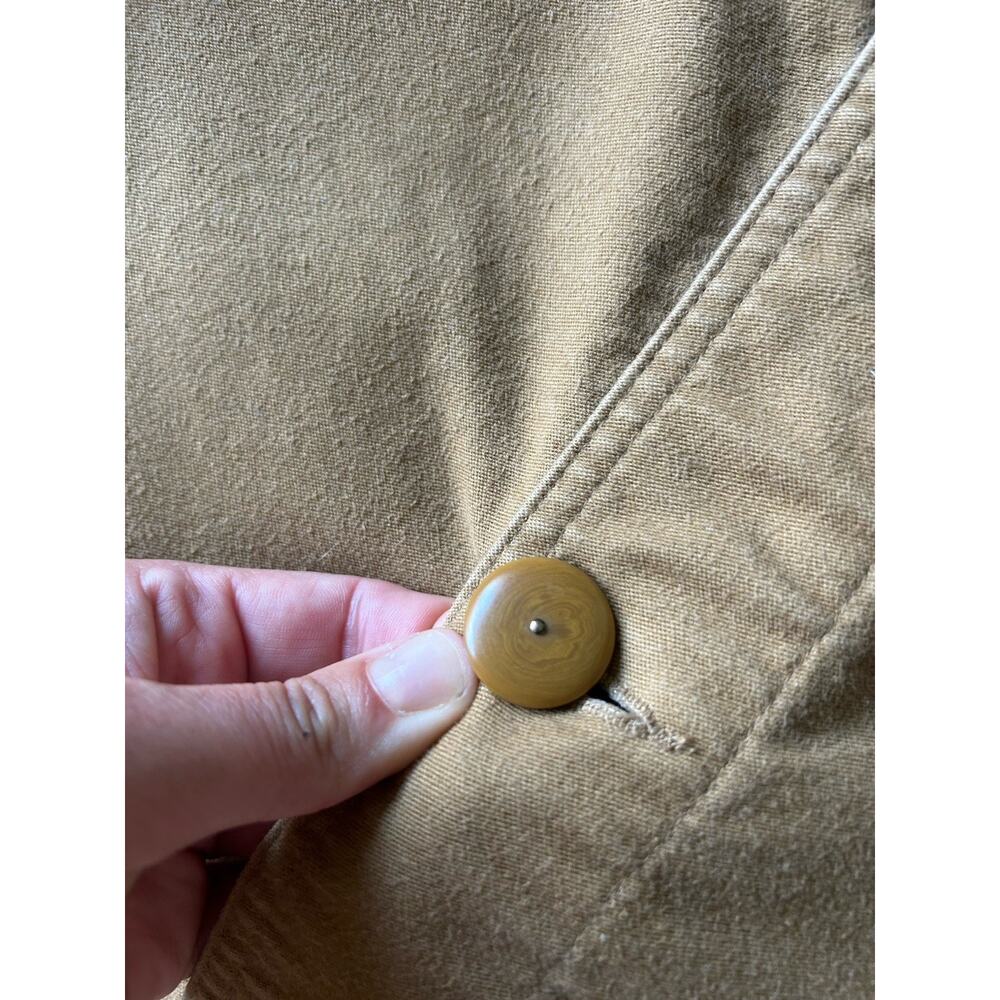 Taylor Stitch Ojai Jacket Mens 40 Medium Tobacco Brown Organic Cotton Chore - Picture 9 of 12